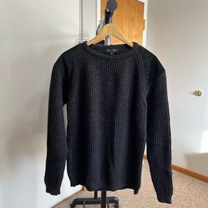 Men's Black Crewneck Sweater